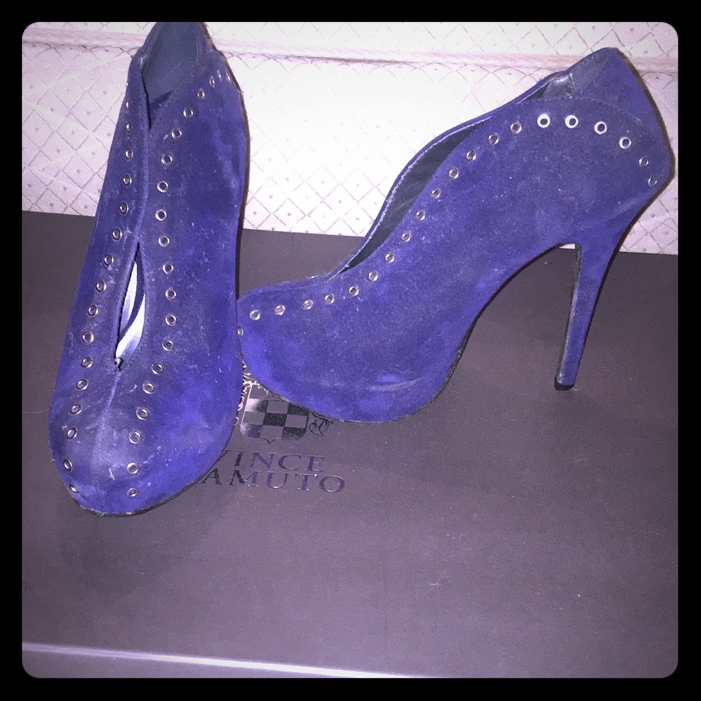 Blue Boot Heels